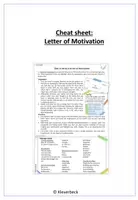 Vorschau - Merkblätter - Cheat Sheet: Letter of Motivation - Deckblatt