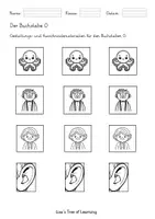Vorschau - Arbeitsblätter - Deutsch: Buchstabeneinführung O Freebie - Seite 3