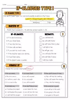 Vorschau - Arbeitsblätter - If-Sätze 1 | Arbeitsblatt | If-Clauses | Conditional | Grammar | Übungen - Seite 1