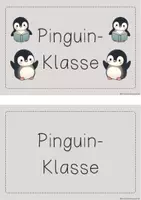 Vorschau - Poster - Klassenschild für deine Pinguin-Klasse - Seite 2