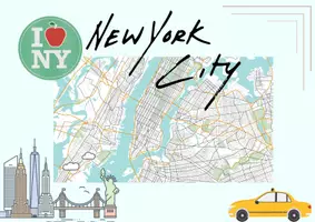 Vorschau - Arbeitsblätter - Arbeitsblatt Vertretungsmaterial 45 Minuten Einzelarbeit Reading New York City - Seite 1