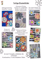 Vorschau - Mal- und Bastelvorlagen - Kreativprojekt Blumenbilder, Malvorlagen, Kunstunterricht, Klasse 1, 2, 3, 4 - Seite 1