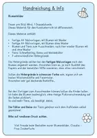 Vorschau - Mal- und Bastelvorlagen - Kreativprojekt Blumenbilder, Malvorlagen, Kunstunterricht, Klasse 1, 2, 3, 4 - Seite 2