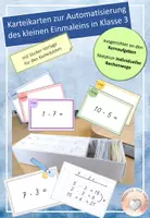 Vorschau - Fördermaterial/Inklusion - Karteikarten zur Automatisierung des kleinen Einmaleins - Deckblatt