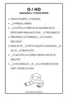 anteprima - Esercizi - ESERCIZI SULL' H: O OPPURE HO? CON SOLUZIONI - Pagina 1