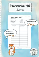 Vorschau - Arbeitsblätter - Pets - Surveys - Grundschule - Deckblatt
