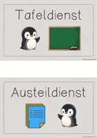 Vorschau - Bildkarten - Klassendienste für deine Pinguin-Klasse - Seite 2