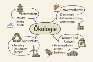 Vorschau - Arbeitsblätter - AB mit Fragen zum Thema "Ökologie" + Lösungsblatt + Mindmap + Infografik - Seite 3