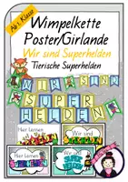 Vorschau - Poster - Wir sind Superhelden | Girlande & Poster - Deckblatt