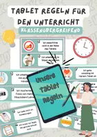Vorschau - Poster - Tablet Regeln für den Unterricht | Classroom Management, Klassenübergreifend - Deckblatt
