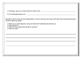 Vorschau - Arbeitsblätter - Lesetagebuch "Cool wie Bolle" - Ich schenk dir eine Geschichte 2025 - Seite 1