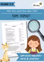 Vorschau - Arbeitsblätter - Zuhörgeschichte - Vermisst! - Deckblatt
