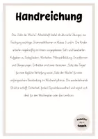 Vorschau - Arbeitsblätter - Arbeitsheft: Satz der Woche (Klasse 3/4) - Seite 1