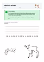 Vorschau - Arbeitsblätter - Heimische Wildtiere- Arbeitsblätter Grundschule - Deckblatt