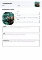 Vorschau - Arbeitsblätter - Heimische Wildtiere Steckbrief Otter- Arbeitsblätter Grundschule - Seite 2