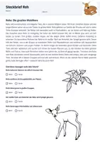 Vorschau - Arbeitsblätter - Heimische Wildtiere Steckbrief Reh- Arbeitsblätter Grundschule - Deckblatt