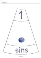 Vorschau - Fördermaterial/Inklusion - Zahlen und Zahlwörter von eins bis zehn Legekreis - Seite 2