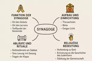 Vorschau - Arbeitsblätter - Arbeitsblatt "Synagoge" + Onlineübung & MP3 + Mindmap + Infografik - Seite 3