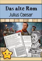 Vorschau - Arbeitsblätter - Das alte Rom: Julius Caesar (Arbeitsblätter mit Lösungen und Präsentation) - Deckblatt