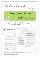Voorbeeld - Begrijpend lezen lente LJ2 - Voorblad