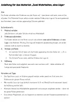 Vorschau - Arbeitsblätter - Zwei Wahrheiten - eine Lüge Ostern - Seite 1