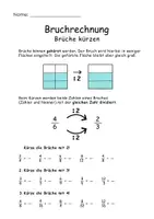Vorschau - Arbeitsblätter - BRUCHRECHNUNG Brüche erweitern + kürzen Mathe - Seite 3