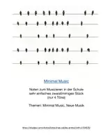Vorschau - Anderer Materialtyp - Minimal Music, Noten zum Musizieren - Deckblatt