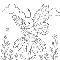 Vorschau - Mal- und Bastelvorlagen - Schmetterling Ausmalbilder (50 Malvorlagen) inkl. Stundenentwurf (PDF) - Seite 3