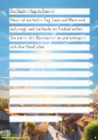 Vorschau - Unterrichtsreihen - Sommer - Abschreibübung "Freibad" in 4 Schul - Druckschriften und in 2 Schwierigkeitsstufen(D-A-CH) - Seite 2