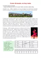 Vorschau - Arbeitsblätter - Orts- und Wegbeschreibung Spanisch Themenpaket Granada - Deckblatt