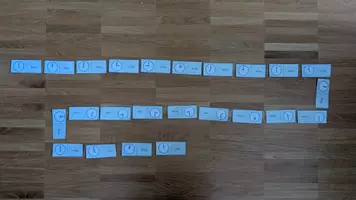 Vorschau - Spiele - Uhrendomino: analog ganze Stunde, ohne Ziffern, 24h, V2 - Seite 2