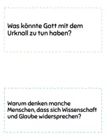 Vorschau - Arbeitsblätter - Urknall oder Schöpfung - Diskussion mit Karten - Deckblatt