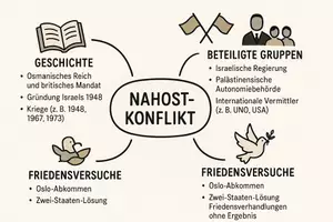 Vorschau - Arbeitsblätter - Arbeitsblätter zum Thema "Nahostkonflikt" (Lückentext, Hörverstehen) + Lösung & MP3 + Mindmap + Infografiken - Seite 3