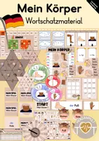 Vorschau - Spiele - Spielerisches Wortschatzmaterial: Mein Körper (DaZ/DaF) - Deckblatt