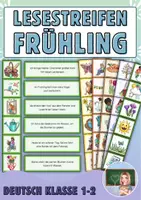Vorschau - Fördermaterial/Inklusion - Lesestreifen Frühling - Deckblatt