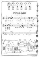 Vorschau - Arbeitsblätter - Winterzauber - Lied, Bildkarten, Audios, Ukulelenbegleitung - Seite 2