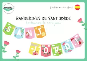 Vista previa - Decoración del aula - BANDERINES DE SANT JORDI - página 1