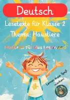 Vorschau - Arbeitsblätter - Leseband - Lesetexte für Klasse 2 Haustiere - Deckblatt