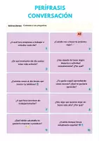 Vista previa - Tarjetas / Manipulativos - perifrasis verbales conversación - página 1