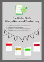 Vorschau - Arbeitsblätter - Die Global Goals Wimpelkette und Erarbeitung - Deckblatt