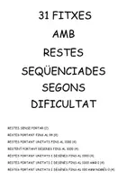 Vista previa - Hojas de trabajo - RESTES SEQÜENCIADES. 31 FITXES - página 2