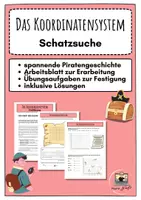 Vorschau - Arbeitsblätter - Koordinatensystem Einführung mit Übungsaufgaben - Deckblatt