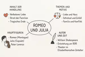 Vorschau - Arbeitsblätter - Arbeitsblätter zum Thema "Romeo und Julia" + Lösung & MP3 + Mindmap + Infografiken - Seite 3