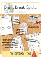 Vorschau - Mal- und Bastelvorlagen - Brain Breaks für den Unterricht (kurze Gehirnpausen) - Deckblatt