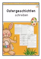 Vorschau - Arbeitsblätter - Ostern- Geschichte schreiben - Deckblatt