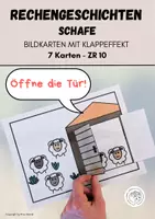 Vorschau - Fördermaterial/Inklusion - Materialpaket: Rechengeschichten mit Klappeffekt, Zahlenraum 10 - Seite 1