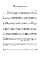Vorschau - Arbeitsblätter - Morgenstimmung von Edvard Grieg mit Notennamen - Seite 1