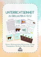 Vorschau - Spiele - Unterrichtseinheit zu den Lauten Ä Ö Ü - Deckblatt