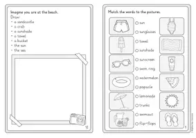 Vista previa - Hojas de trabajo - My Summer Booklet – cuaderno de actividades de inglés - página 3