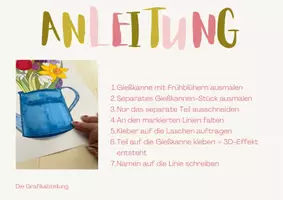 Vorschau - Mal- und Bastelvorlagen - Frühlingsgrüße aus der Gießkanne - mit 3D-Effekt 🌷🪣✨ - Seite 3
